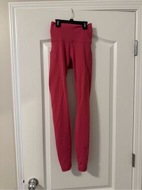 High-Waist Pink Lululemon Leggings